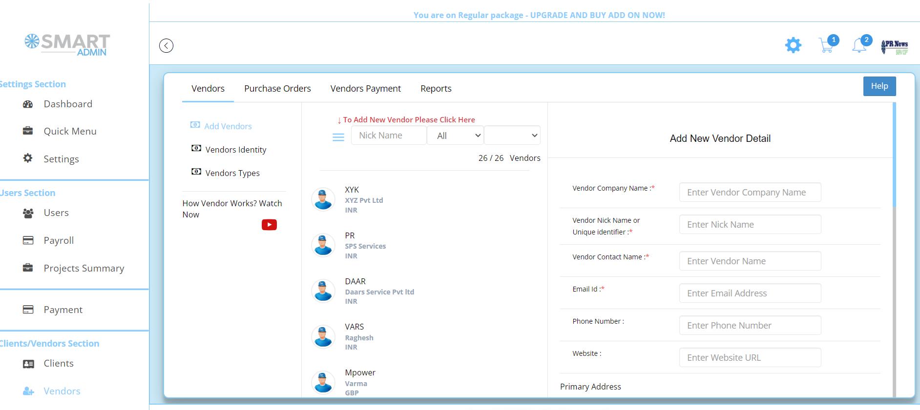 Purchase Invoices