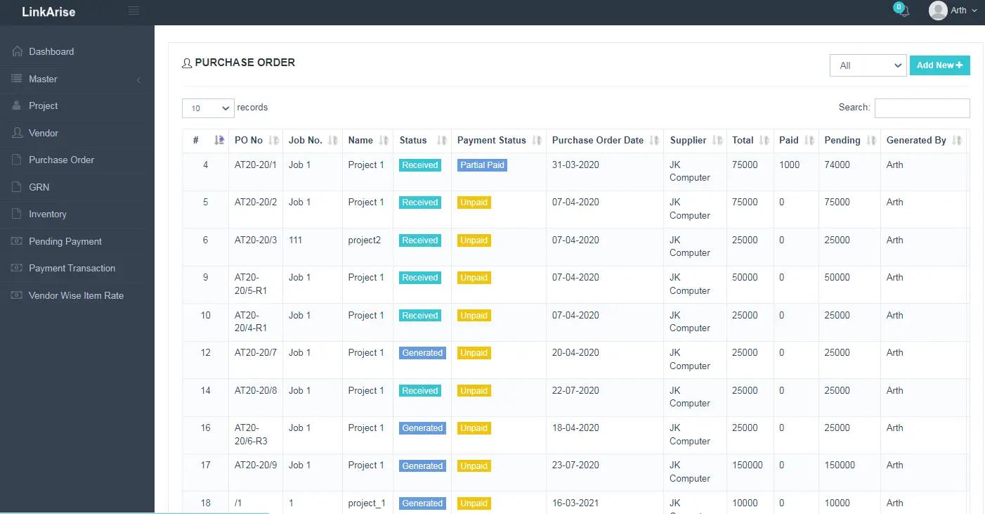 Purchase Invoices